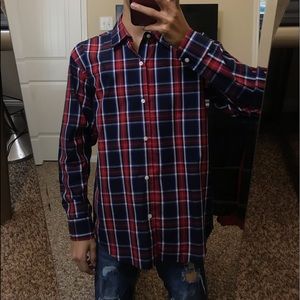 Red/blue dress shirt